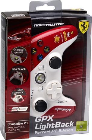 Produktbild Thrustmaster GPX Lightback Ferrari F1 Edition (Xbox 360, PC)