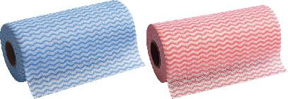 Image du produit Hygoclean Chiffons de nettoyage ECO, en rouleau, bleu (50 pcs)