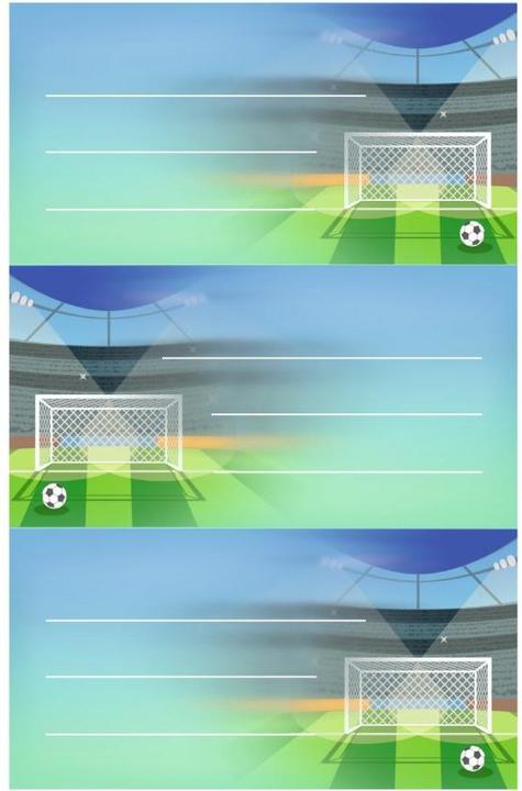 Image du produit Herlitz Étiquettes en hêtre Fuáball, 76 x 35 mm
