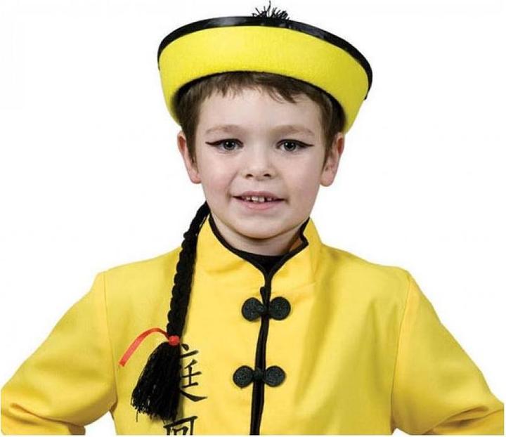 Produktbild Fasnacht Chinesen Cap mit Zopf