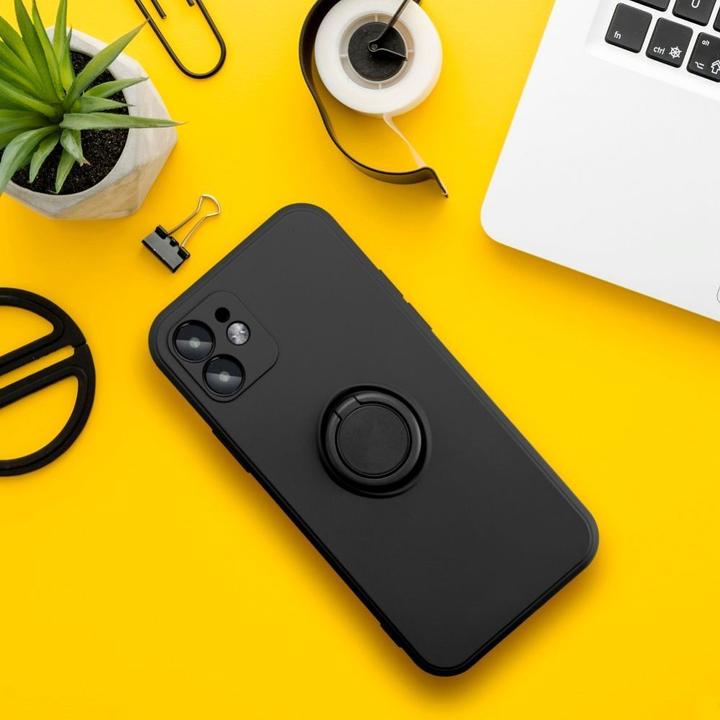 Productafbeelding OEM Back panel cover SILICONE RING case for SAMSUNG A16 5G / A16 4G black