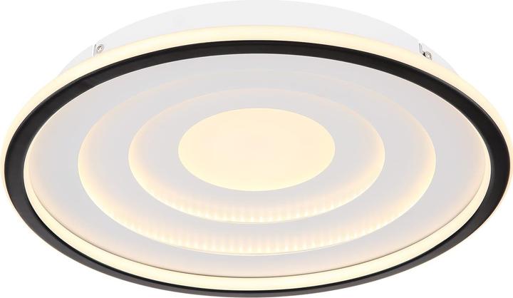 Actual product image Globo Ceiling light Foppa white black matt LED (1200 lm)