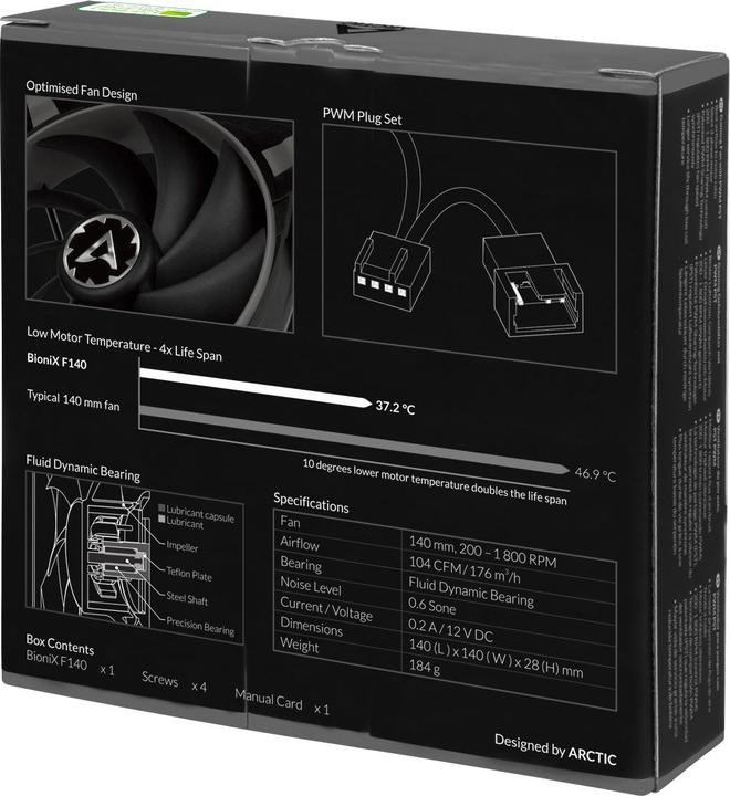 Actual product image Arctic BioniX F140 (140 mm, 1 x)