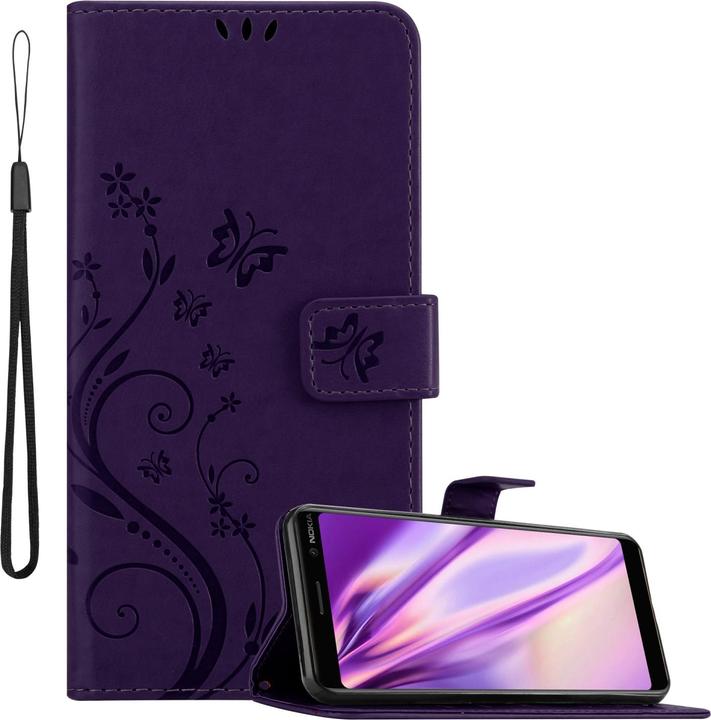 Image du produit Cadorabo Étui Flower Book pour Nokia 7 PLUS (Nokia 7 Plus)