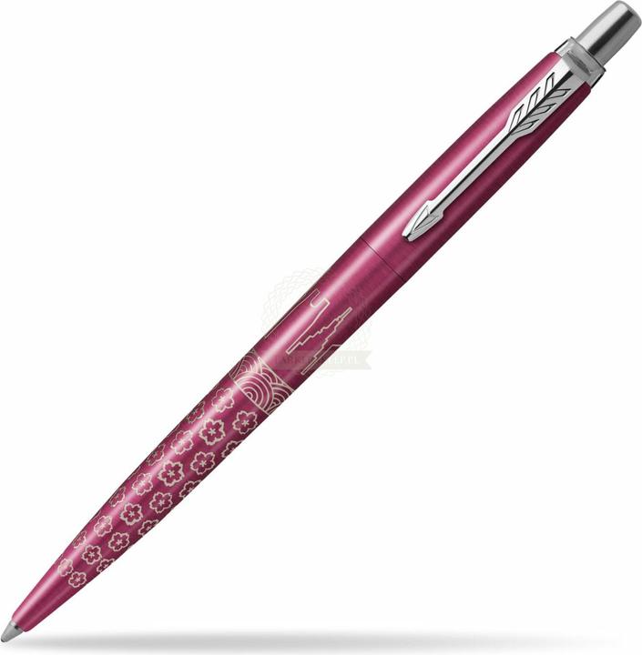Actual product image Parker Pen Retractable biros JOTTER Tokyo, metallic pink Stroke width: M, stroke colour: blue, barrel made of (Pink, 1 x)