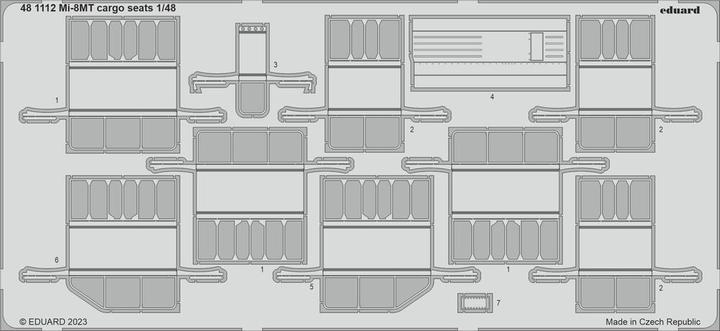 Produktbild Eduard Mi-8MT cargo seats 1/48 TRUMPETER