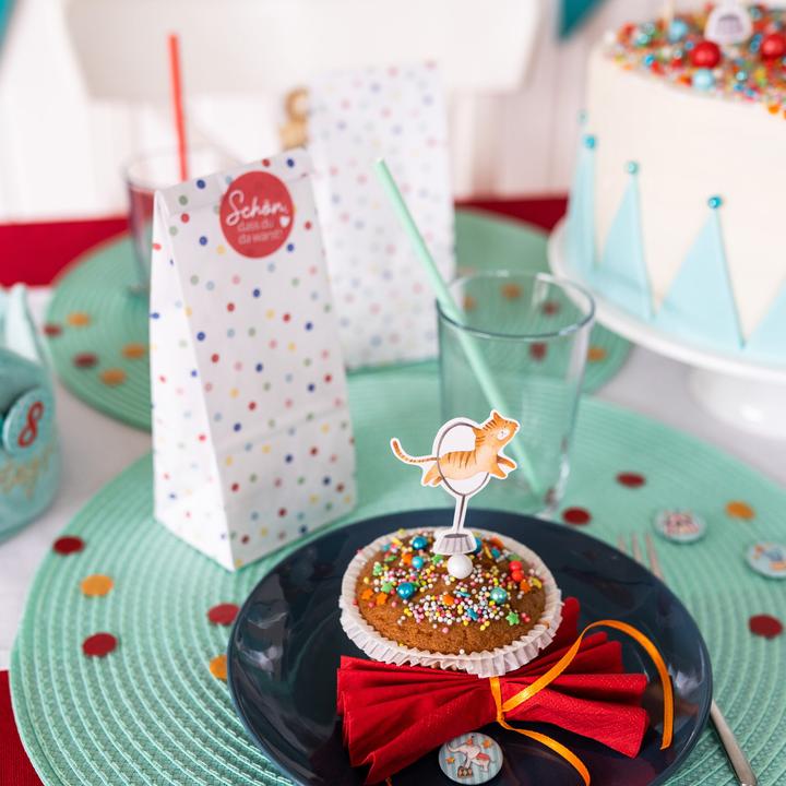 Immagine prodotto Papierdrachen Bastoncini per torte (compleanno) - Circo - Set 3