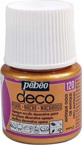 Produktbild Pebeo Deco Perlmutt Acrylfarben (Antikgold, 45 ml)