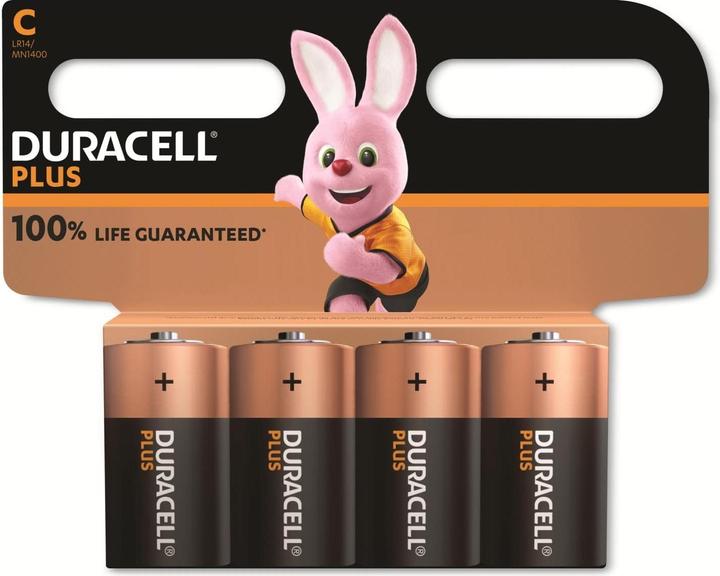 Produktbild Duracell Plus (4 Stk., C, 7750 mAh)