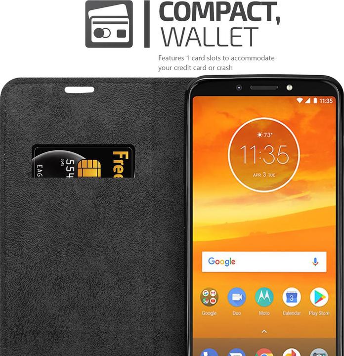 Productafbeelding Cadorabo Boek Onzichtbare Magneethoes (Motorola Moto E5 Plus)