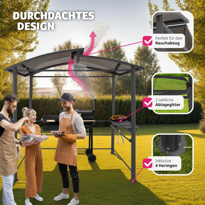 Produktbild tectake Grillpavillon Asado (240 cm, 150 cm)