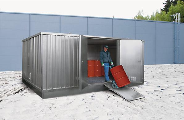 kaiserkraft Contenitore per lo stoccaggio di materiale pericoloso per mezzi infiammabili, isolato a freddo (2400 l)