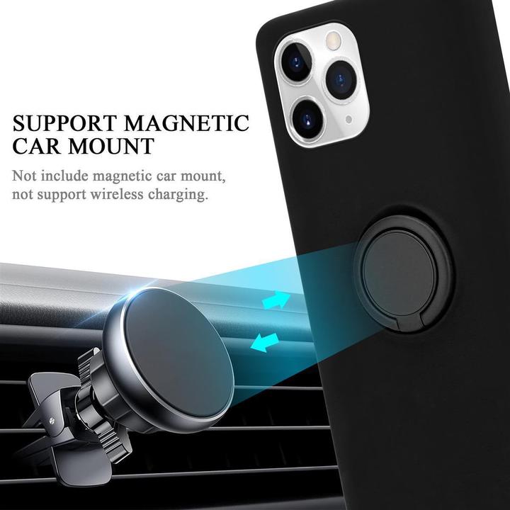 Productafbeelding Cadorabo TPU Vloeibare Ring Silicone Hoesje (Apple iPhone 11 Pro)