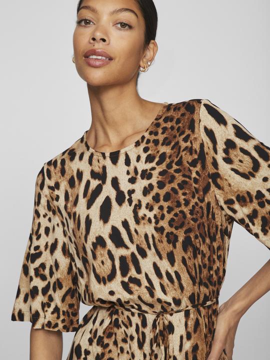 Actual product image Vila Short-sleeved leopard print maxi dress (38)