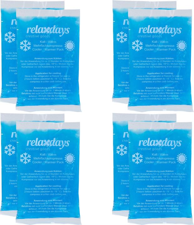 Valori nutrizionali e ingredienti Relaxdays 8x cuscinetto di raffreddamento (8 x, 830 g)
