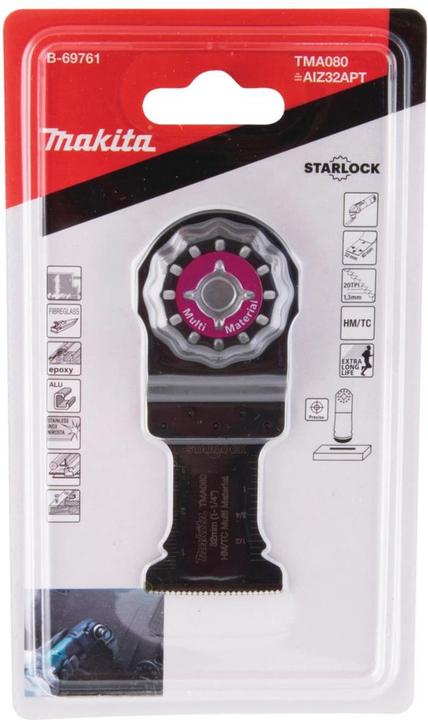 Actual product image Makita Plunge cut saw blade 32mm TMA080