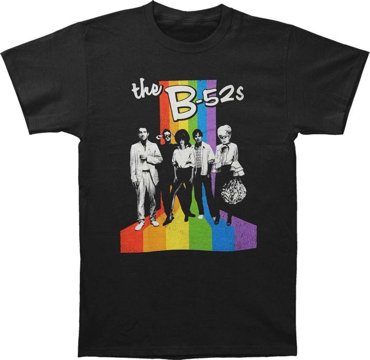 Universal Textiles Unisex Adult Rainbow Striped Cotton T-Shirt