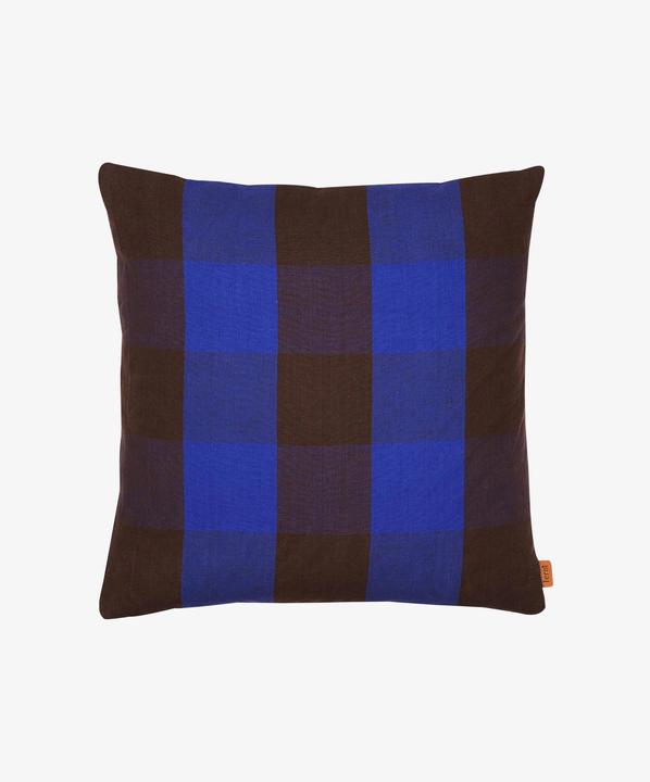 Produktbild Ferm Living Zierkissen mit Füllung GRAND blau kariert (50 x 50 cm)