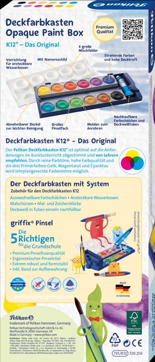 Produktbild Pelikan Deckfarbkasten K12 (Multicolor, 49.50 ml)