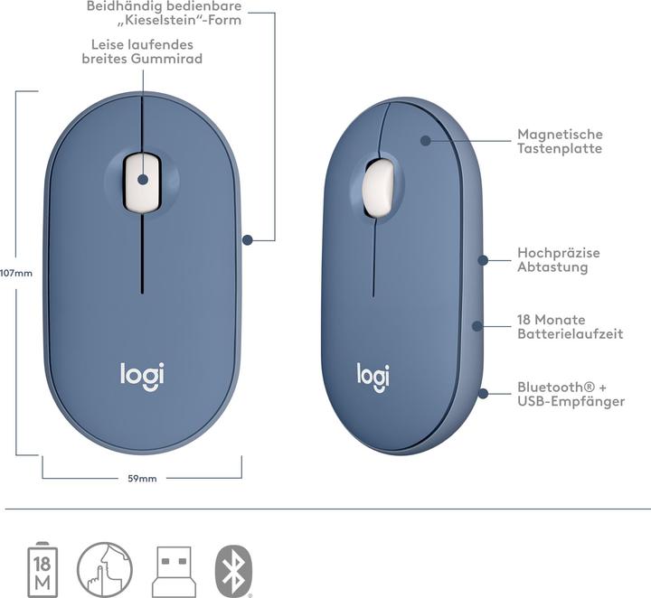 Actual product image Logitech Pebble M350 (Wireless)