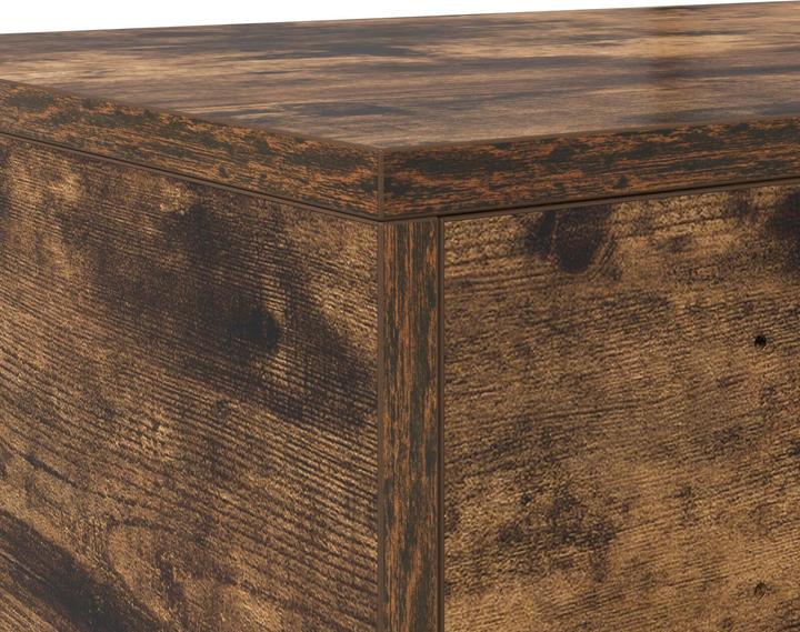 Produktbild VidaXL Bettunterlagen aus Raucheiche 90x36,5x16,5 cm Holzwerkstoff
