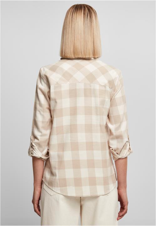 Produktbild Urban Classics Ladies Turnup Checked Flanell Shirt (XXL)