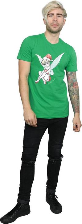 Actual product image Disney Mens Tinkerbell Christmas Fairy T-Shirt (XXL)