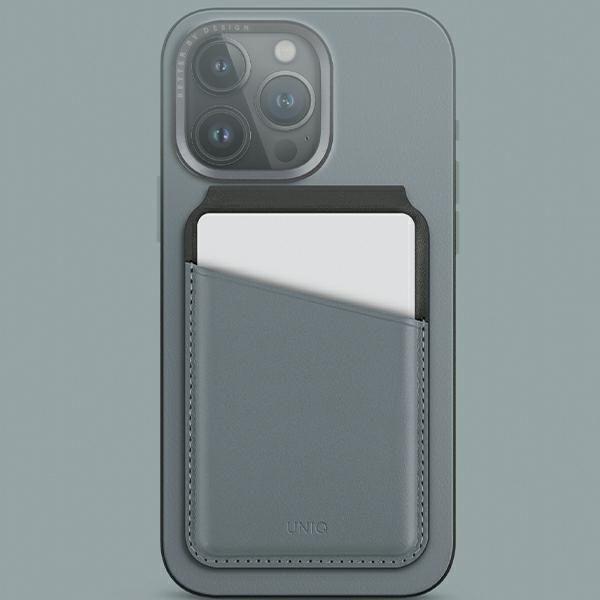Produktbild Uniq Lyden DS magnetyczny portfel RFID i stojak na telefon niebiesko-czarny/washed blue-black