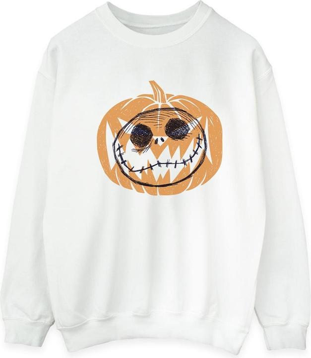 Actual product image The Nightmare Before Christmas Mens Jack Skellington Pumpkin Head Sweatshirt (3XL)
