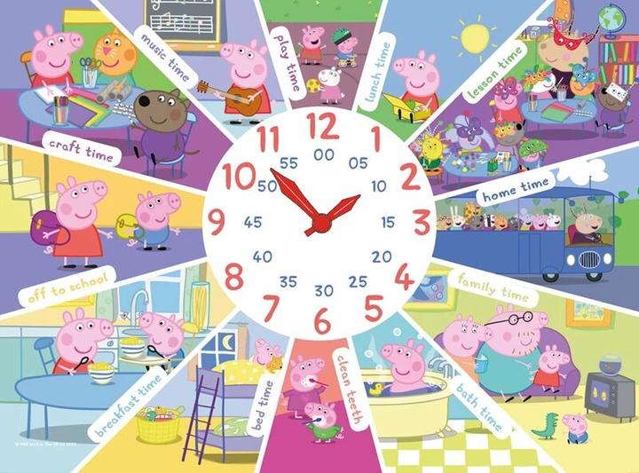 Actual product image Ravensburger Pepin pig puzzle with clock 60 pieces (60 pieces)