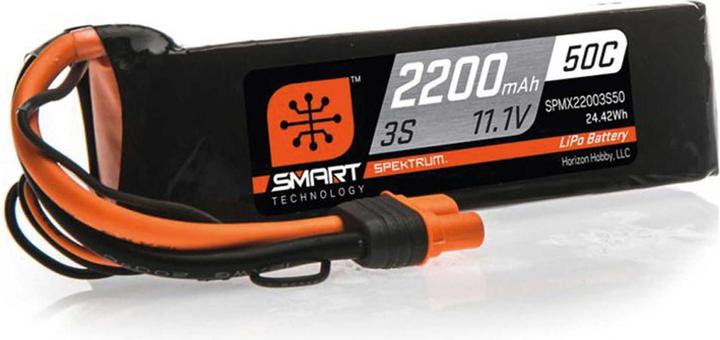 Actual product image Spektrum 2200mAh 3S 11.1V 50C Smart LiPo Battery IC3 (11.10 V, 2200 mAh)