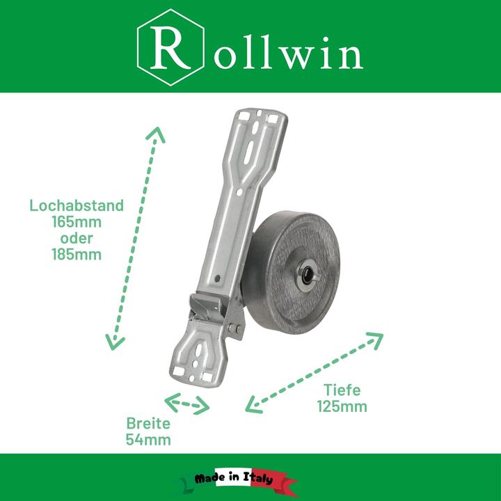 Produktbild Rollwin 2x Rolladen Gurtwickler Unterputz 165mm bis 185mm Lochabstand anpassbar für Mauerkasten mit