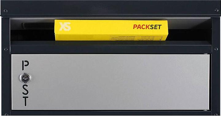 Produktbild SafePost 65 TIAMAT Paketbox silber/anthr + 2 Sch.