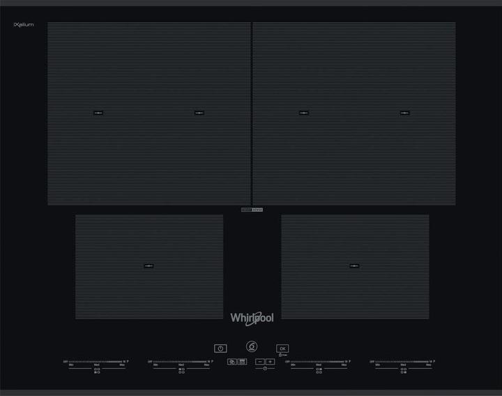 Whirlpool SMO 654 OF/BT/IXL Schwarz Integriert 65 cm Zonen-Induktionskochfeld 4 Zone(n)