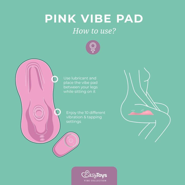 Produktbild Easytoys Vibe Pad Klopfend + Vibrierend Rosa