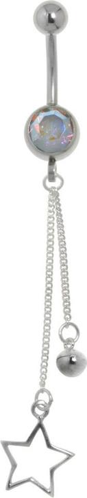 Immagine prodotto Bijouteria Piercing ventre (Acciaio chirurgico 316L, Vetro (di orologio), Argento 925)