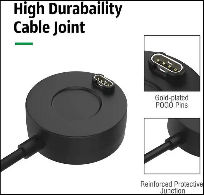 Immagine prodotto PhoneLook Cavo di ricarica per smartwatch Garmin Cavo USB 1M per Forerunner, Fenix, Vivosport, Approach ecc.