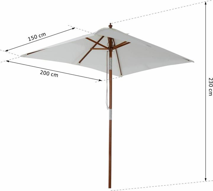 Image du produit Outsunny Parasol (1.50 m)