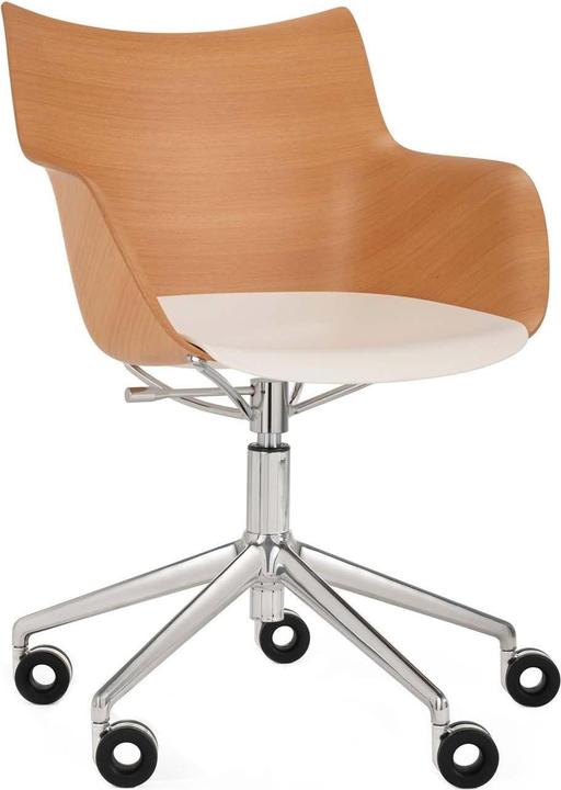 Image du produit Kartell Poltr.Q/Wood Girevole St.Cromo