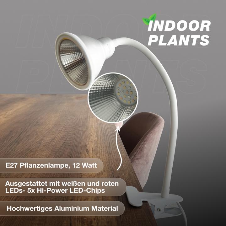 Actual product image Venso EcoSolutionsE27 "Flexia" plant lamp 12W 60 °, improved photosynthesis and higher chlorophyll f (LED)
