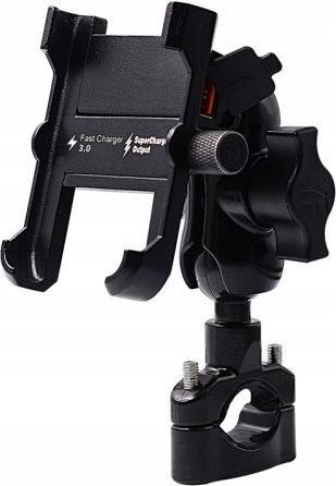 Image du produit FreedConn Support De Téléphone Moto Mc10 + Bm2r Fixation Sur Tube De Direction