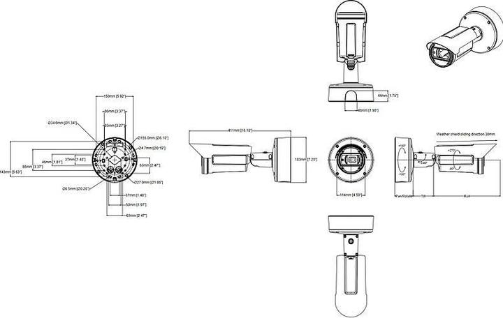 Nährwerte und Zutaten Axis Q1808-LE 150MM 4/3IN IMAGE (3712 x 2784 Pixels)