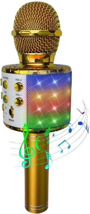 Produktbild Toyrock Party Fun Lights - Karaoke Microphone with Speaker - Gold (605602)