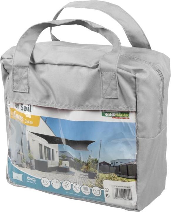 Actual product image Windhager Sun Sail CANNES Rectangle (3 x 4 m)