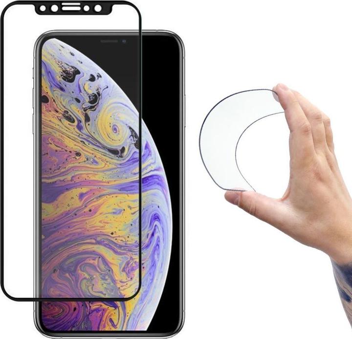 Wozinsky Full Cover Flexi Nano Glass Hybrid Screen Protector with frame for iPhone 13 mini transpare (1 Piece, Apple iPhone 13 mini)