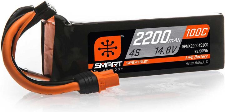Actual product image Spektrum 2200mAh 3S 11.1V 100C Smart LiPo Battery IC3 (11.10 V, 2200 mAh)