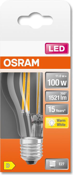 Produktbild Osram Led Retrofit Classic A (E27, 10 W, 1521 lm, 1 x, D)