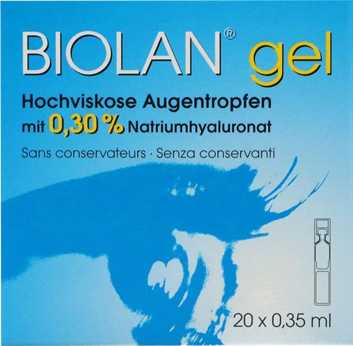 Actual product image Biolan Gel eye drops 20x0.35ml (7 ml, 20 x 0.35 ml, Biolan gel eye drops)