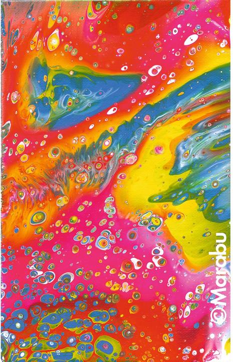 Actual product image Marabu Acrylic paint Super Cell Pouring Mix Galaxy 4 x (Multicoloured, 240 ml)