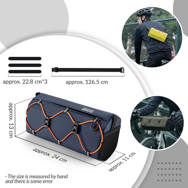 Actual product image Rockbros 30110054002 bicycle handlebar bag 2.2 l - blue (2.20 l, Handlebar bag)
